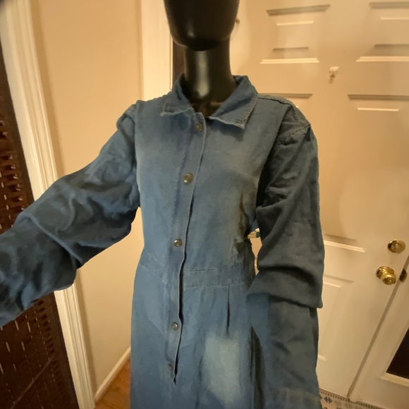 Ursime Denim Maxi Dress - Picture 8 of 9